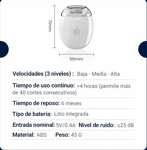 Cortauñas electrico automatico pulidor