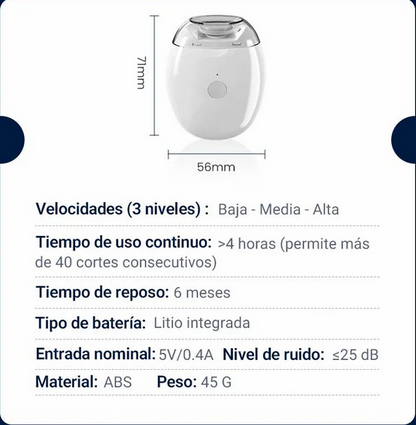 Cortauñas electrico automatico pulidor