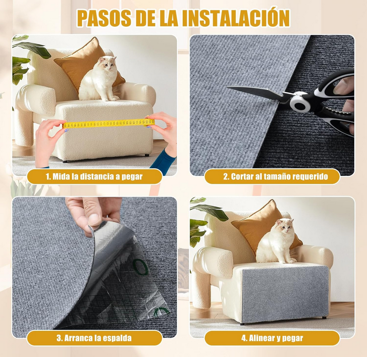Tapete Rascador para Gatos Premium – Protege Tus Muebles Fácilmente
